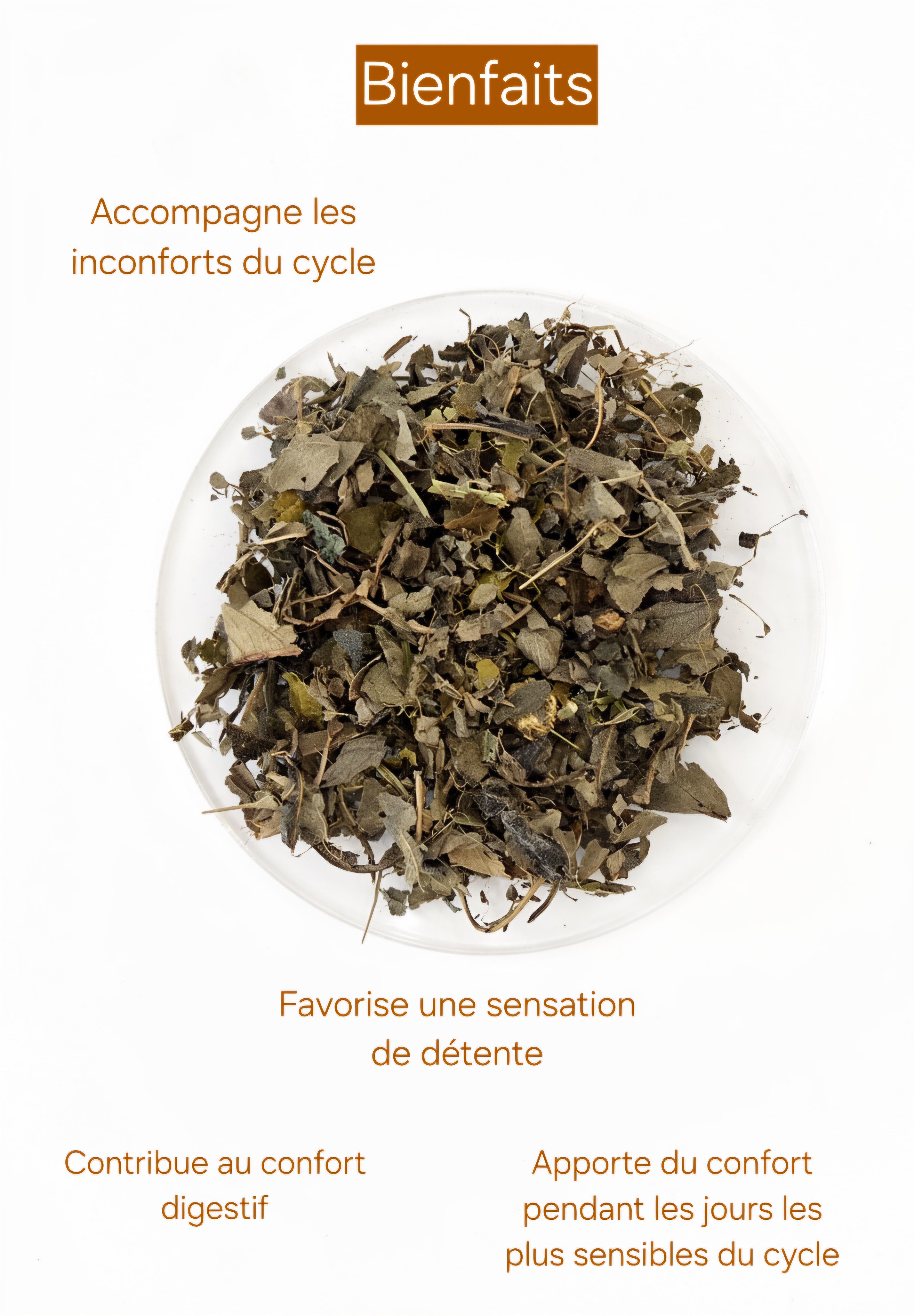 Infusion Confort Femme : Citronnelle, Clou de girofle, Feuille de citronnier, Thé des savanes, Gingembre
