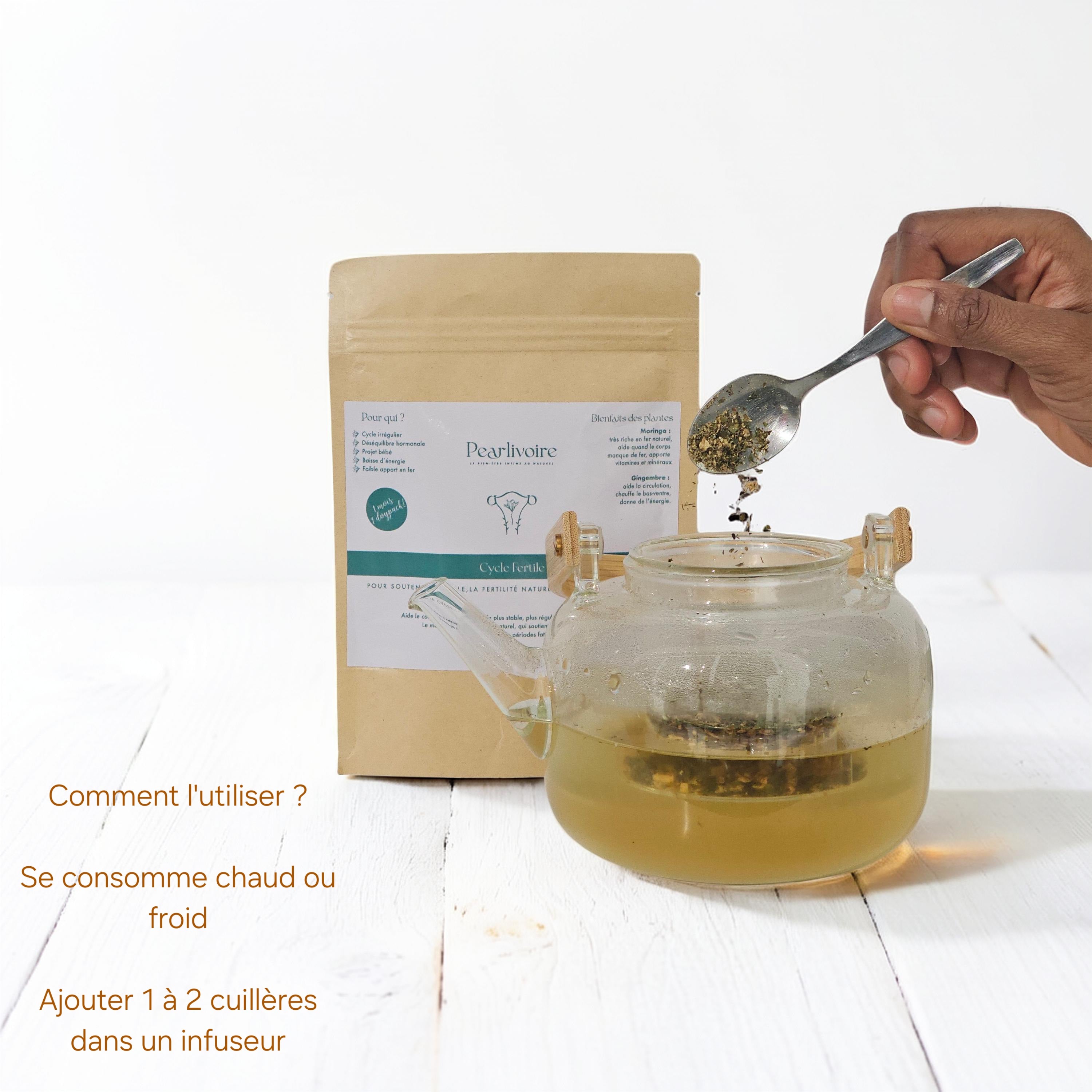 Infusion Cycle Fertile : Moringa & Gingembre